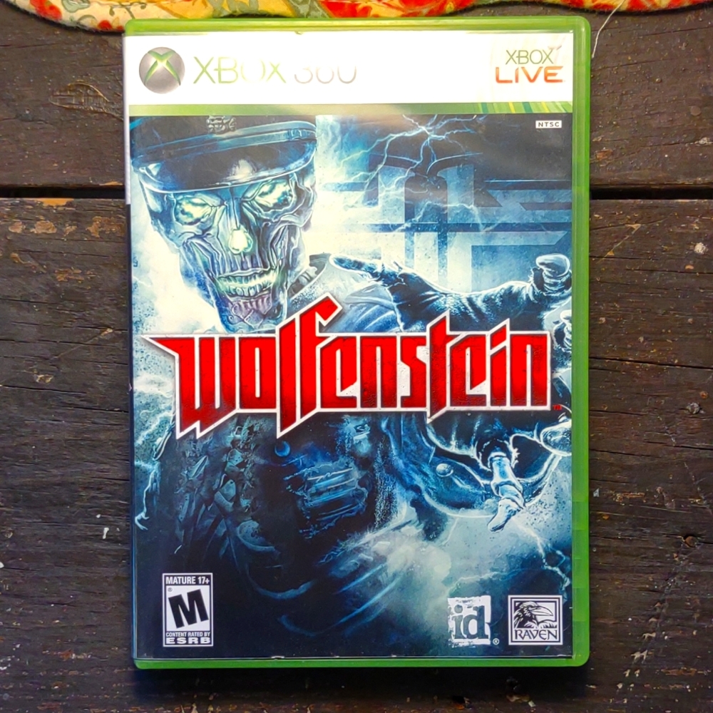 Xbox 360 Wolfenstein video game.